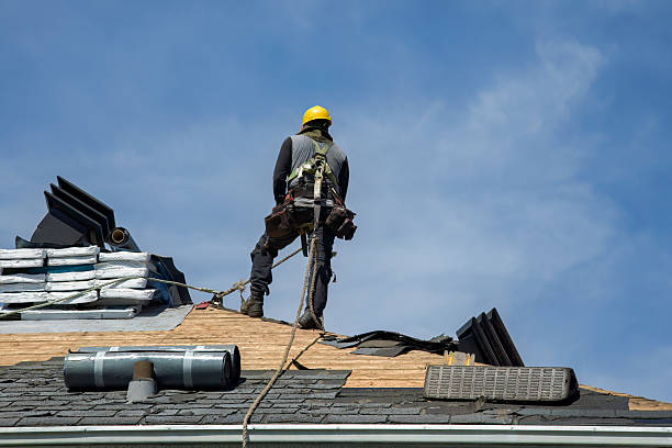 Professional Roofing technician working in Pleasant Lake, IN